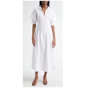 Cinq à Sept Monty Pleated Midi Dress Size 8